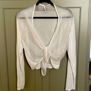 Italian Silk Blend Long Sleeve Top